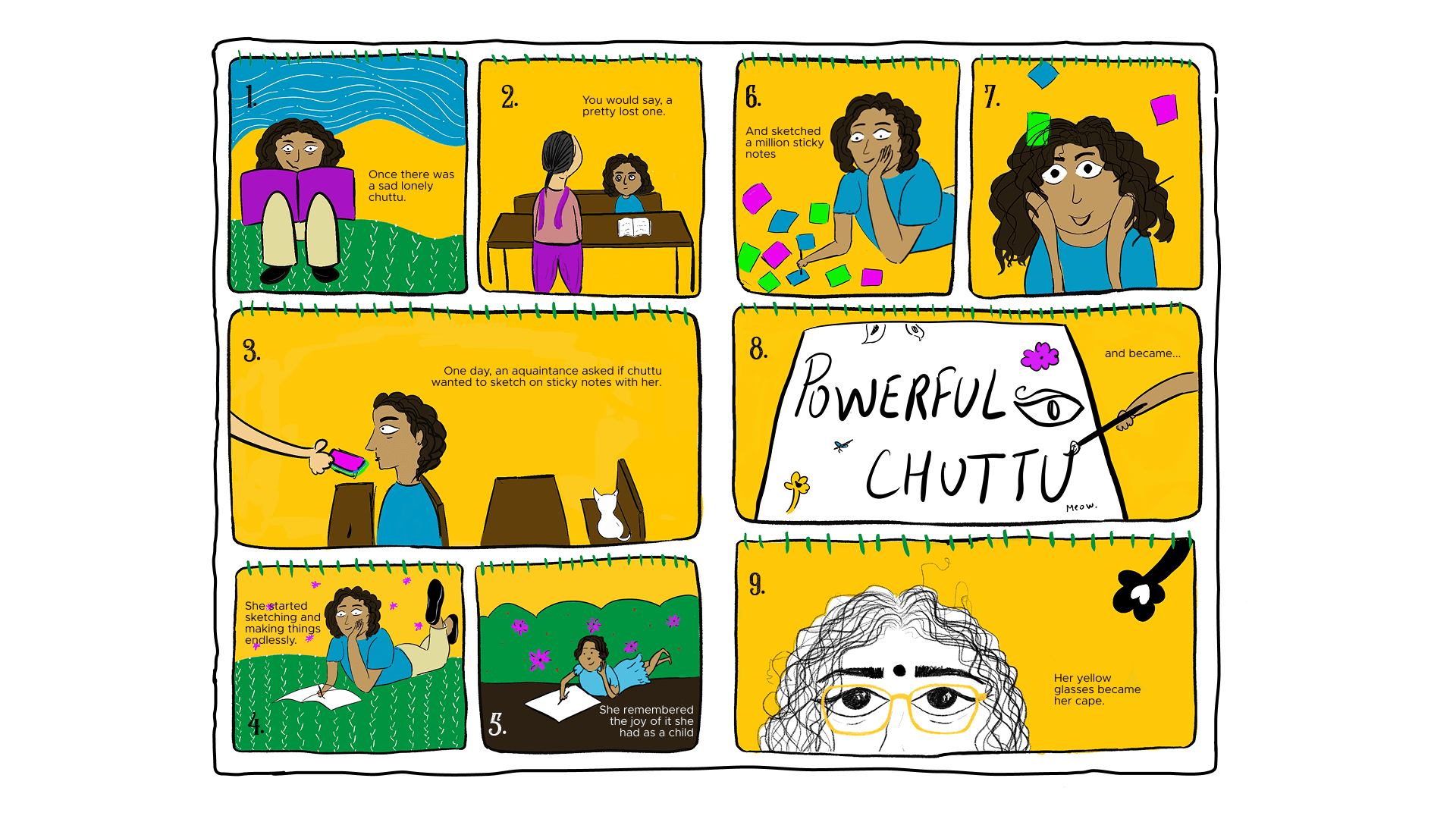 Illustrated story of how Powerful Chuttu began making