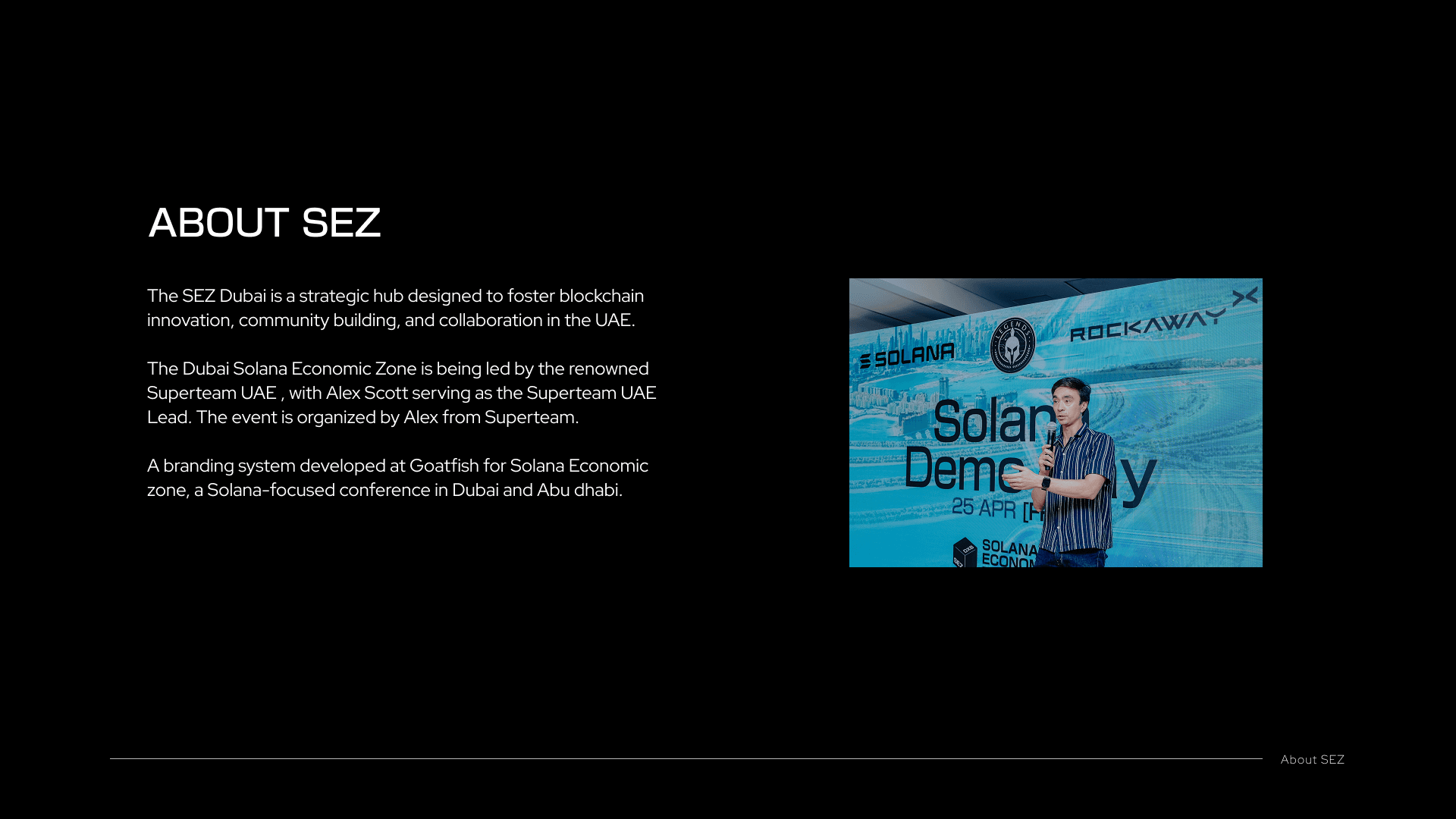 SEZ Dubai visual board 2